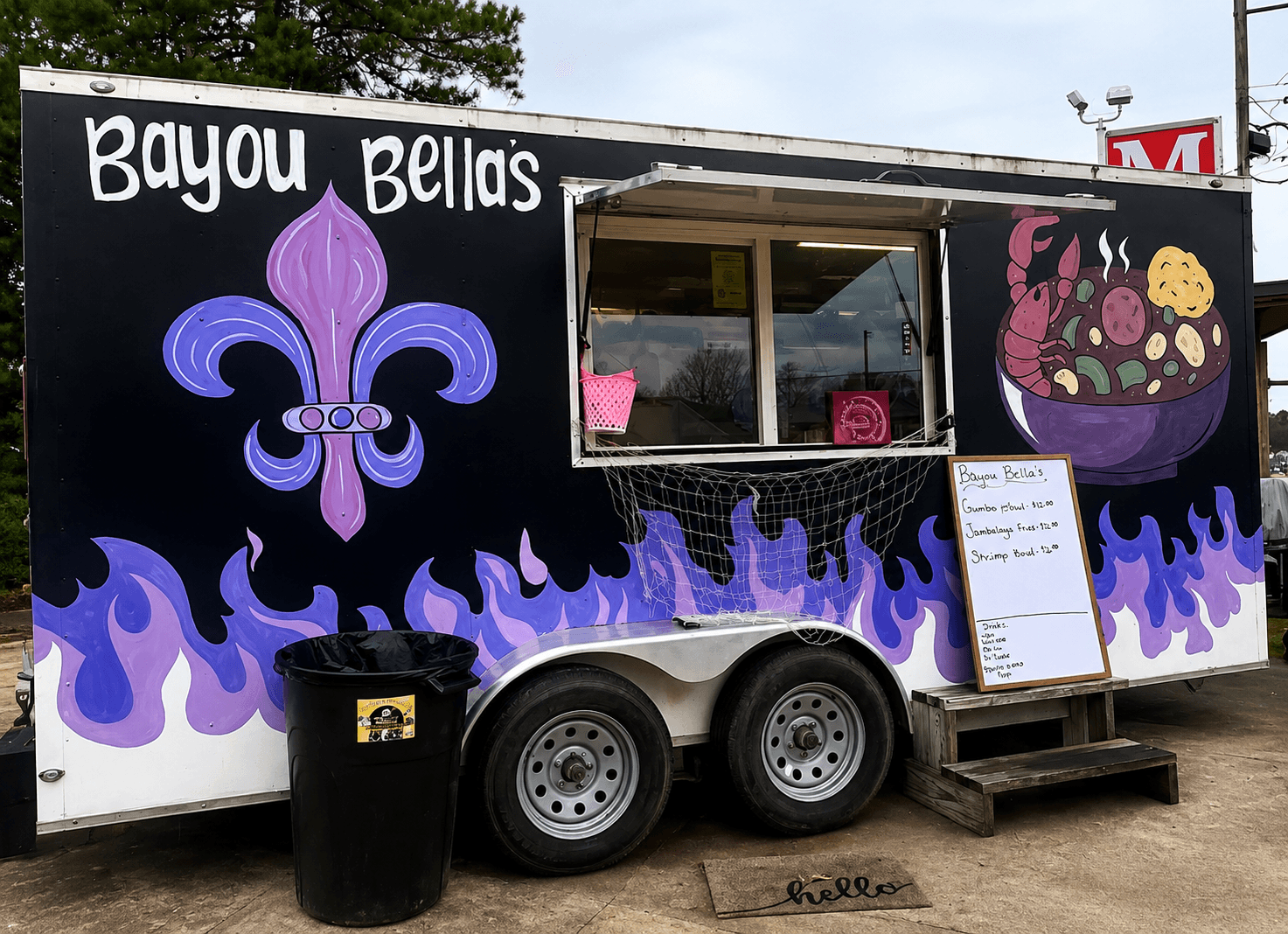 Bayou Bella’s & Biscuits food truck in Glenwood, Arkansas